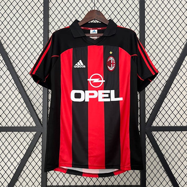 Tailandia Camiseta AC Milan 1ª Retro 2001 2002
